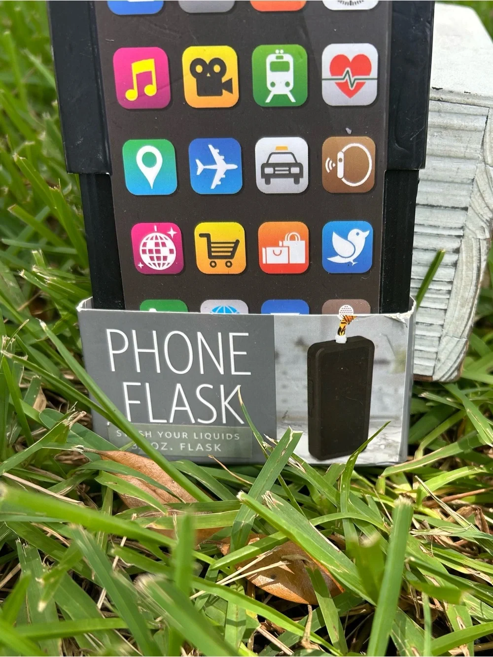 Black Phone Flask - Discreet Cell Phone Shaped Flask